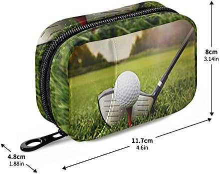 Naanle Golf Sport Pill Box 7 Day Pill Caso Travel Pill Organizer Bag com zíper portátil semanal Tamanho compacto para suplemento