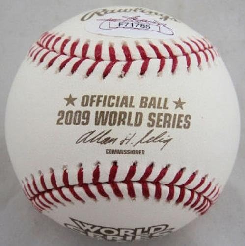 A.J. Burnett assinou 2009 Yankees de beisebol da World Series - Bolalls autografados