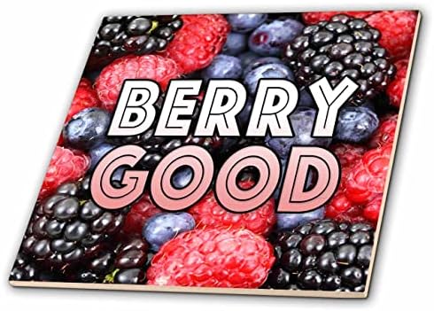 Imagem 3drose de palavras Berry Bom em Berry Background - Tiles