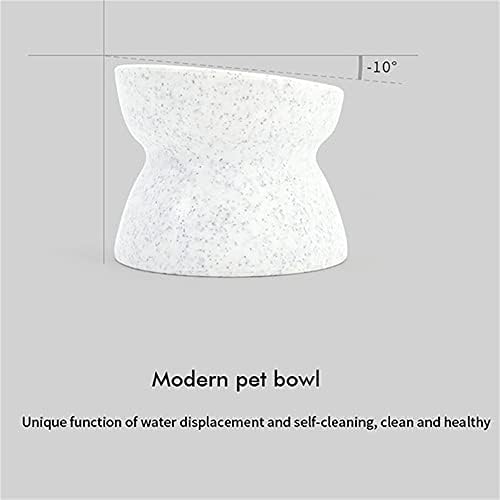 Fuuie Bowls para alimentos e água oblíqua de tigelas de gato criativo com suporte para alimentador de animais de estimação