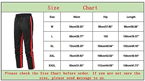 Queshizhe Mens Casual Hip Hop Pants Solid Color Track Cuff Lace-up Calças de treino com calças de bolso 44x30