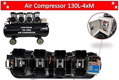 Compressor de ar portátil elétrico/Ultra silencioso óleo livre ruído 130l-4xm