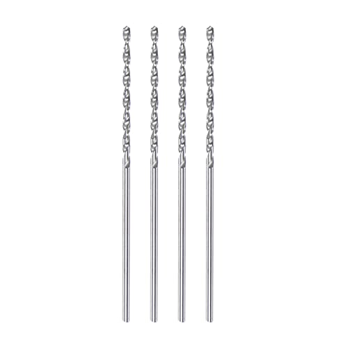 HARFINGTON 4PCS Bits de broca de carboneto sólido 1mm C3/K10 Tungstênio Precisão Mini Micro reta Twist Bit Bit para madeira