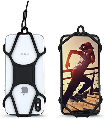 Aposselis de telefone robustos com amarração de cinta enrolada e carabineiro fechado para caminhadas, escaladas, esqui, ao ar livre,