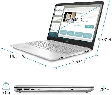HP 2022 2,6 HD Laptop de tela sensível ao toque PC Intel Intel 4-CORE I5-1135G7 8GB DDR4 256GB NVME SSD IRIS XE Graphics Webcam HDMI WiFi AC RJ45 BT USB-C Backlit Backlit Windows 11 W/RE Acessórios