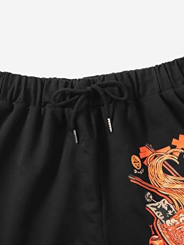 IENEÇÃO SHORTS para mulheres shorts de impressão ramen