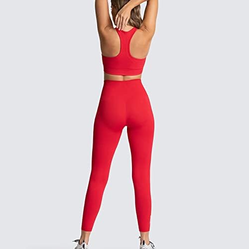 Red Pant preparado para senhoras outono verão 2023 roupas de ginástica esportiva de ginástica scrunch Cami Camisole Tank Oversize Pant Conjunto 5o 5o S
