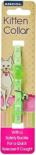 Ancol Hi-Vis Safety Kitten Collar, Neon Green