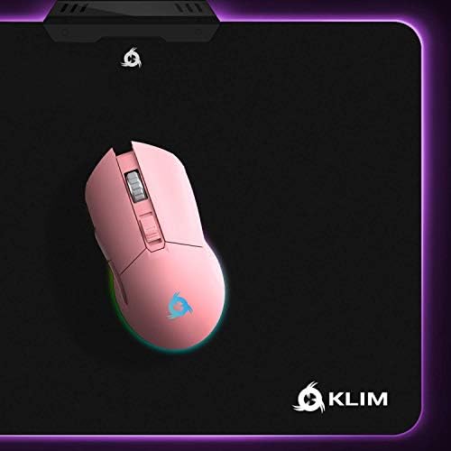 Klim Blaze recarregar o mouse de jogos sem fio RGB e proteger os óculos de bloqueio de luz azul reduzem a tensão ocular e o pacote de fadiga