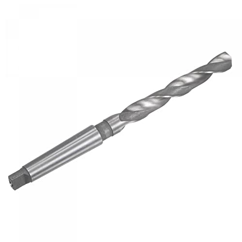 UXCELL 15,5mm de broca de torção de aço de alta velocidade com mt2 morse diminua haste, 220 mm de comprimento total