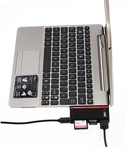 Navitech 2 em 1 laptop/tablet USB 3.0/2.0 Adaptador de hub/micro USB Entrada com SD/Micro SD Reader compatível com o Huawei Matebook