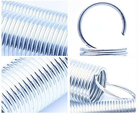 Mola de compressão adioli 10pcs 0,7 mm diâmetro de fios brilhantes primavera galvanizada mola mola mola com gancho aberto diâmetro externo 5 mm de comprimento 15-60mm