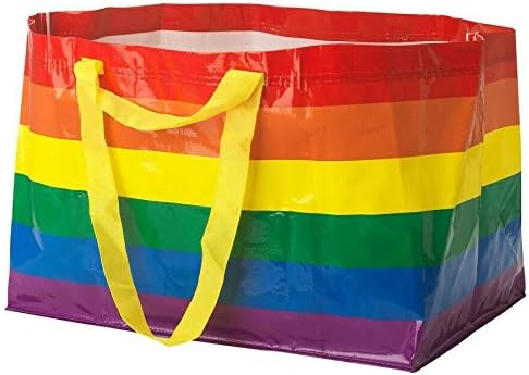Ikea Kvanting Rainbow Pride Multicolored Shopping Shopping Stoping Storage Laundry