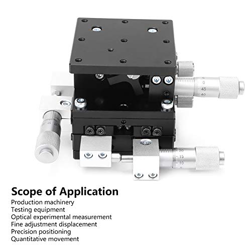 Plataforma de guia de trilho de movimento linear, estágio de slide manual do documento manual de liga de alumínio, equipamento de teste para máquinas de produção