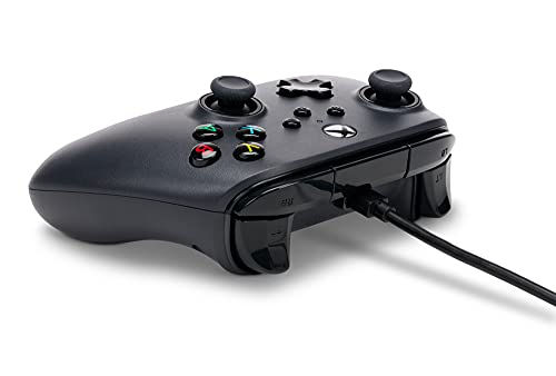Controlador Wired PowerA para Xbox Series X | S - preto, gamepad, controlador de videogame, controlador de jogos, funciona com Xbox