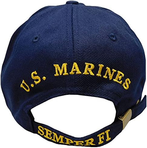 Trade Winds Marines EGA U.S.M.C. Semper fi marinho azul bordado bordado com captura de tampa de viseira - oficialmente