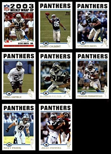 2004 Topps Carolina Panthers quase completa set Carolina Panthers NM/MT Panthers