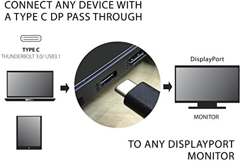 Visiontek USB 3.1 Tipo C para DisplayPort Adaptador - 900817