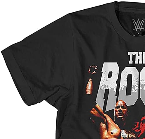 WWE Mens The Rock Shirt - The Brahma Bull Superstar Tee - Dwayne Johnson World Wrestling Champion Camiseta