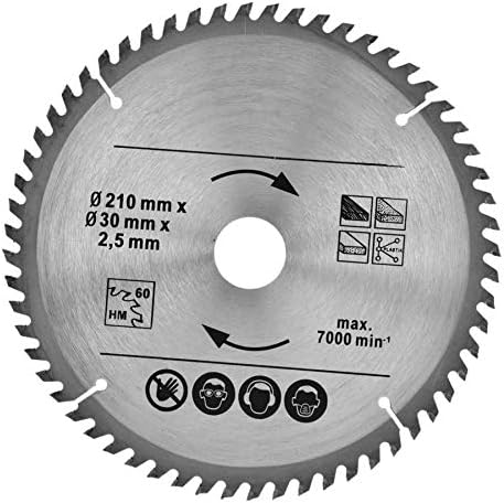 Liga de carboneto Xucus 3pcs Circular 210mm Circular 24T/48T/60T Cutting Disc Power Ferramentas de corte rotativas -