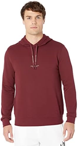 A | X Armani Exchange mass camiseta com capuz masculino com logotipo traseiro da frente