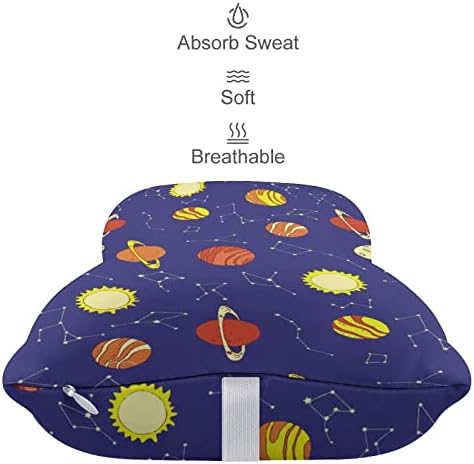 Planetas e constelações travesseiros de pescoço do carro macio Coloque de cabeça Piante de pescoço travesseiro de almofada 2