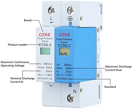 Makee ycs6-c 1p+NPE 20-40KA AC SPD House Surge Protetor Protetor Proteção Proteção de baixa tensão Dispositivo