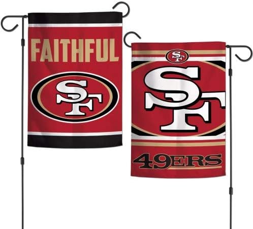 Stockdale San Francisco 49ers Bandeira do jardim da bandeira de 2 lados