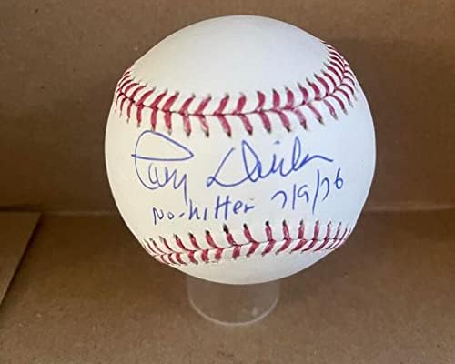 Larry Dierker Astros No Hitter 7/9/76 assinado M.L. Baseball JSA AH46926