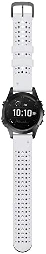 Ghfhsg 26 mm de silicone de 22 mm para Garmin Fenix ​​6 6xPro 5x 5 mais/precursor 935 GPS MK1 D2 RELUMENTE EASYFIT RELAPE