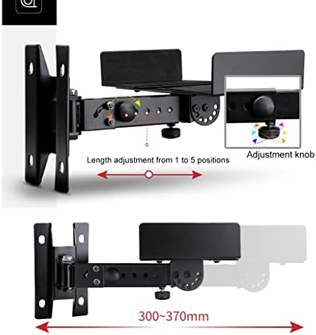 Fifor Pesado Alto-falante Montagens de parede com 180 ° Giragem e inclinação de 60 °, segure até 66 libras, suporte de montagem de