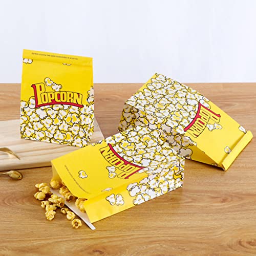 Bestonzon Popcorn Bags Caixas de presente em massa 50pcs papel de pipoca filme noturna caixas de pipoca de papel sacos de