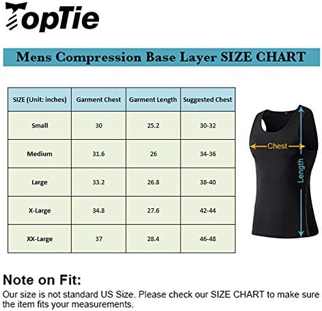 Toptie personalizada compressão de compressão masculina camisa de treinar sem mangas de ambos os lados logotipo personalizado