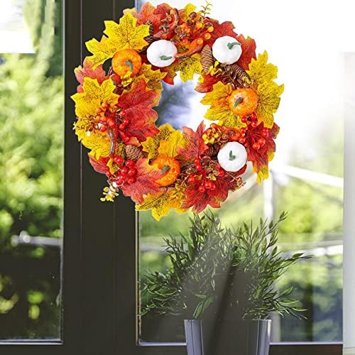 Petsola Autumn Pumpkin Wreathhouse Decoração de queda