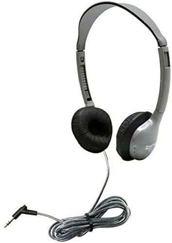 Hamiltonbuhl 200 pacote de fone de ouvido pessoal - couro com plugue estéreo de 3,5 mm, 5 'dura -cord ™ - cordão resistente