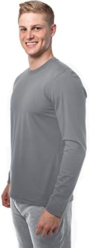 90 graus por Reflex Ultra Soft Crew pescoço camisa de manga comprida para homens