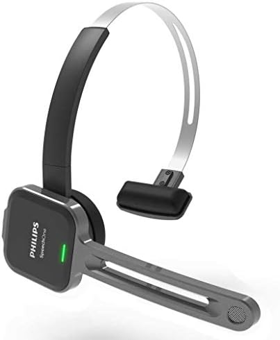Philips SpeechOne Wireless Ditation fone de ouvido, posta de ancoragem, luz de status, controle remoto e receptor sem fio Airbridge