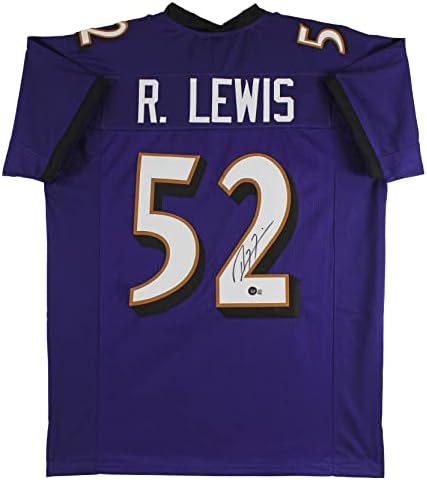 Ray Lewis Authentic assinado Purple Pro Style Jersey PSA, JSA ou BAS Testemunhado