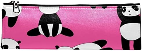 Caixa de lápis Guerotkr, bolsa de lápis, capa de caneta, bolsa de caneta, bolsa de lápis pequena, padrão rosa de panda sem costura