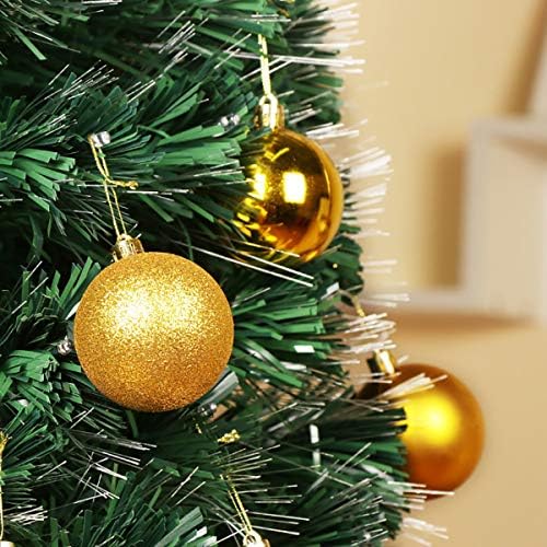 ECYC 24pcs 30mm ARNAMENTOS DE ÁRVORA DE NATAL DO JATAL TREELA BALL BOLHA EM CASA ENGULHEIRO DOBRILIGENTE DE DECORAGEM