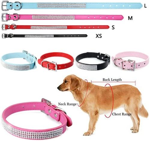 Namsan Black Shelous Dogs Cats Doggie Cats Pets Collars Rhinstone Colares - Extra pequena