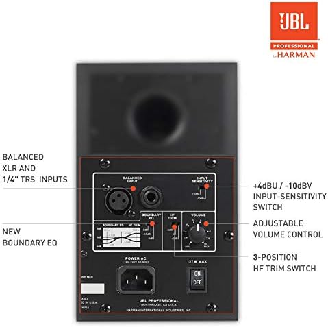 JBL Professional 305p Mkii de próxima geração de 5 polegadas de 5 polegadas de 5 polegadas Monitor de estúdio