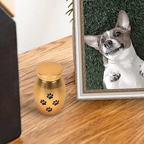 Alipis de Animal Golden Golden Places Memorial Tank Small Holder Decor Storage Cinerary Suppris