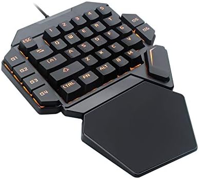 Delarsy K50 Teclado com fio mecânico de uma mão