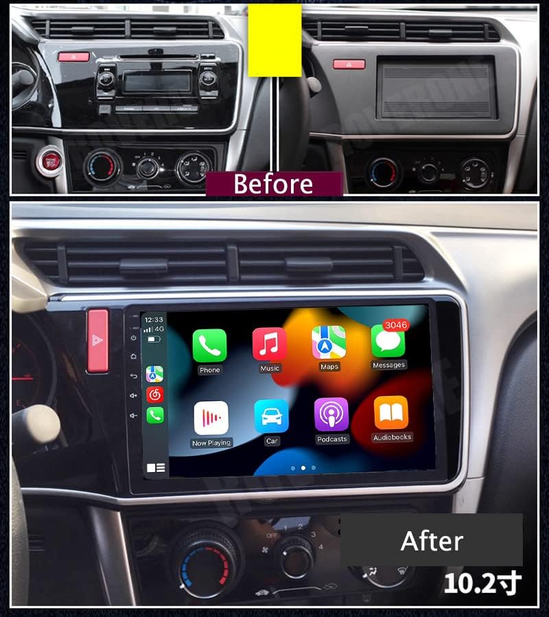 Rádio estéreo de carro Roverone para Honda City Greiz Gienia 2015 2017 2018 Android Multimedia Player GPS Screen