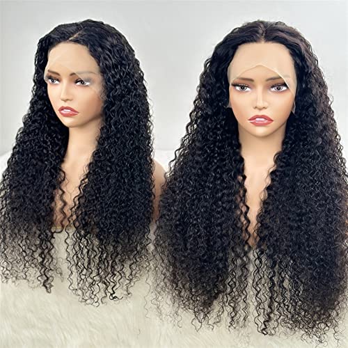 Peruca ondulada peruca de onda profunda peruca frontal peruca de cabelo humano brasileiro para mulheres negras 10-36 onda