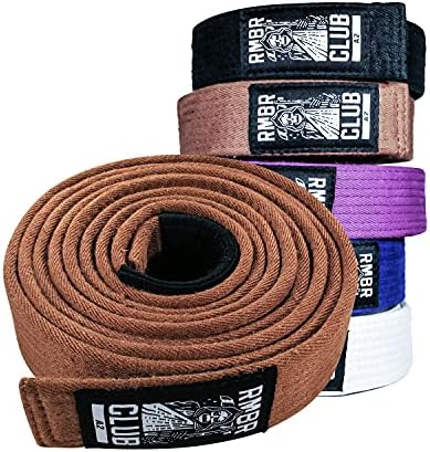 RMBR Club Hemp jiu jitsu Gi Belt | BJJ tamanho A1, A2, A3, A4, A5 para homens e mulheres