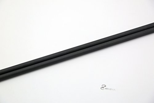 Shina 3k Roll embrulhado tubo de fibra de carbono de 28 mm 24 mm x 28mm x 500 mm Matt para RC Quad