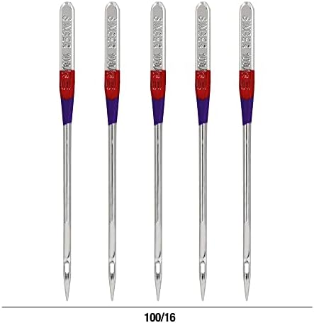 Singer agulhas de máquina de costura pesada, tamanho 100/16 - 5 contagem