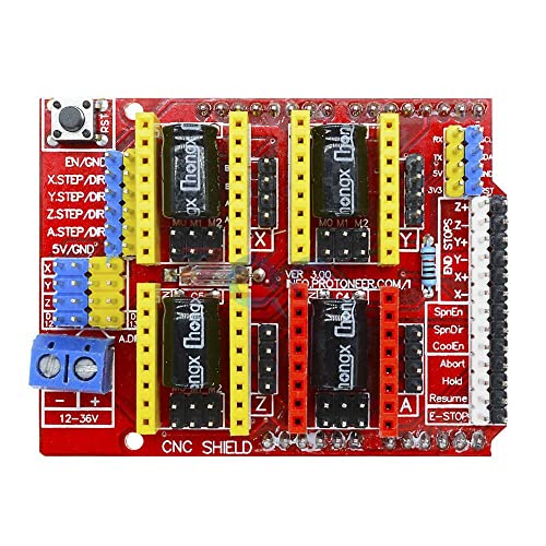 CNC Shield V3 Máquina de gravura 3D Peças A4988 Placa de expansão do motorista para Arduino